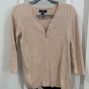 Karen Scott Light Tan Knit Sweater